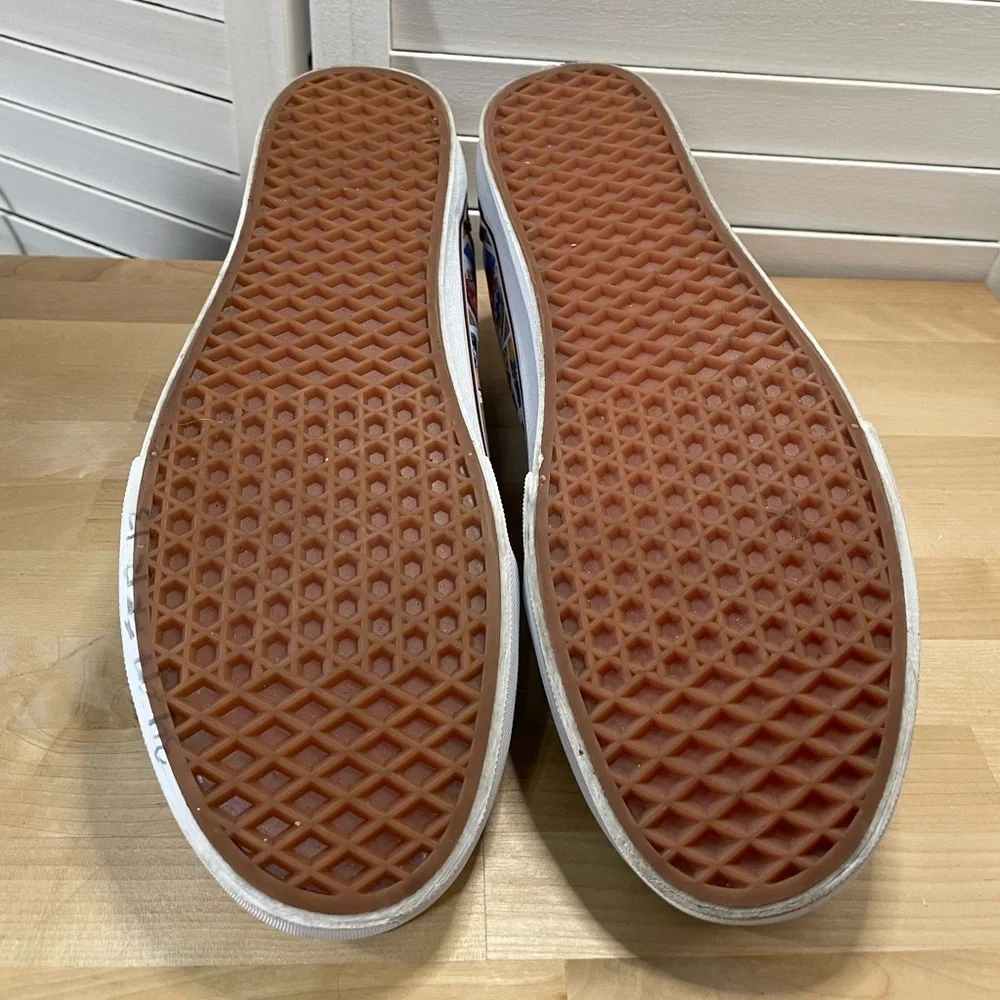 Vans x Disney Old Skool Scrapbook Brown and White Graphic Sneakers